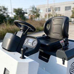 Afuko Yeni Elektrikli Uçak Tipi Çekici Traktör, Lityum-İyon Pil ve Poliüretan Lastiklerle Çiftlikler, Perakende ve İnşaat Malzemeleri için - Product Image 3