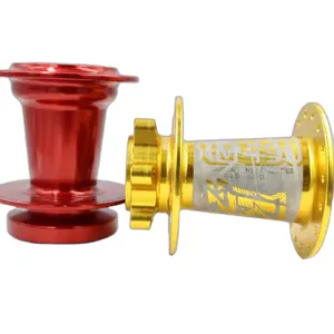 Kunyuan Copper Brass Wheel Anodized Rainbow Motor Electric Rear Gear Disc Solid With Disk Brake Front Bicycle Hub