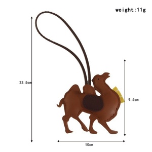 Porte-clés en cuir personnalisé Boshiho, fait main, avec pendentif poney mignon, pour femme, idéal pour sac à main - Product Image 3