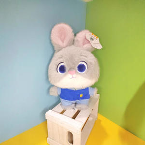 Llavero de Peluche Original de Judy Rabbit y <span class=keywords><strong>Nick</strong></span> de <span class=keywords><strong>Zootopia</strong></span> con Relleno de Algodón PP, Pequeño Colgante para <span class=keywords><strong>Zootopia</strong></span> - Product Image 1