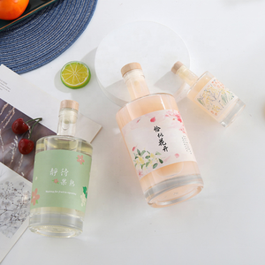 Bouteille en verre super flint avec bouchon en liège pour boisson alcoolisée Vodka boisson à <span class=keywords><strong>la</strong></span> <span class=keywords><strong>prune</strong></span> 100ml 500ml 750ml - Product Image 5