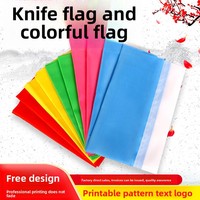 Drapeaux de table épais ignifuges en polyester/taffetas/bambou pour activités de plein air et mariages - Vente en gros