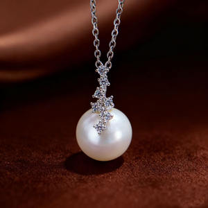 อุปกรณ์ทำเครื่องประดับมุก DIY ตัวเรือนจี้เงินแท้ S925 สำหรับลูกปัดขนาด 11-13 มม. ทรงเจ้าหญิง ตัวเรือนเปล่าสำหรับผู้หญิง มีตัวเลือกสีทองและสีเงิน - Product Image 4