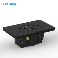 Façade de prise murale USA inviolable 15A/20A 125V incluse Prise TR Chargeur USB de sécurité pour enfants Prise murale ETL répertoriée