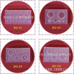 Stampo in Silicone 3D con fiocco e Nail Art stampo per intaglio forniture 4 strumenti per unghie in Silicone piccolo orso <span class=keywords><strong>ali</strong></span> di cavallo volante - Product Image 4