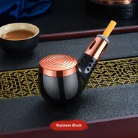 Cendrier de voiture électrique anti-chute en plastique, nouveau style transfrontalier, créatif et personnalisé, en forme de pipe à cigarette, avec rangement