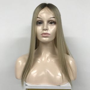 נשים high definition 8*8 איטלקית מתולתל חזית טופר hd swiss אפר אירופאי שיער בלונדיני topper מלא תחרה מול mono משי העליון - Product Image 3