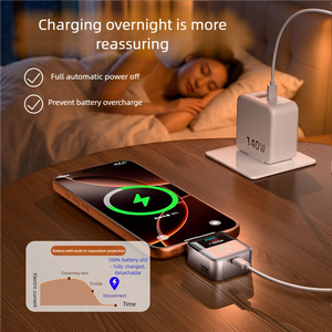 Desconexión Física con IA, Reconocimiento Inteligente, Carga Rápida de 140W, Control de Temperatura, Sin Daños, Desconexión Automática al Llenarse el Batería del Teléfono - Product Image 5