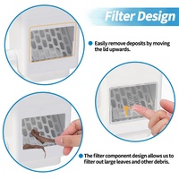 Système de filtre de collecte des eaux de pluie pour la maison Tuyau de descente pour gouttière Baril de pluie Inverseur Flexible Rallonge de tuyau de vidange