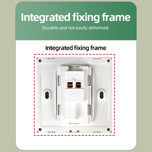 Fabricación de interruptores de pared OEM Venta caliente Diseño moderno 1/2/3/4 Gang PC <span class=keywords><strong>Interruptor</strong></span> de pared de luz <span class=keywords><strong>Enchufe</strong></span> eléctrico de alimentación universal - Product Image 4