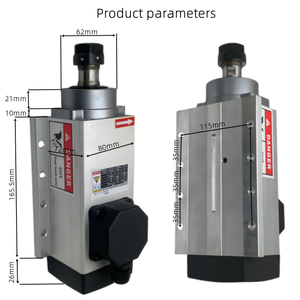 Er20 24000rpm mặt bích vuông 2.2KW-er20 CNC khoan động cơ trục chính mới & được sử dụng với khớp mũi - Product Image 3