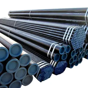 ASTM A53 A106 g r.b/API ống tròn ống sắt đen MS thép liền mạch sch40 thép carbon 5L cán nóng ống thép giá Nhà cung cấp