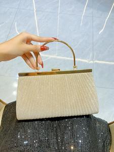 Grosir tas rantai selempang mewah tas tangan tas Tote Bahu Messenger wanita tas tangan emas - Product Image 4