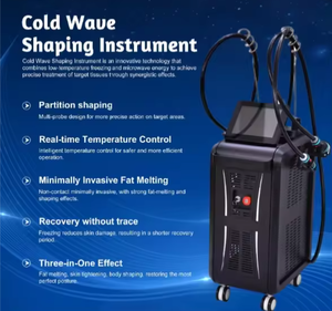 Appareil de massage Coolwaves à 3 poignées, 2,45 GHz, radiofréquence froide, pour la réduction de la graisse, la perte de poids, la cryolipolyse et le remodelage corporel amincissant - Product Image 6