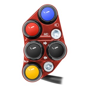 Interruttore Manubrio Sinistro per MV Agusta Brutale 800 (Rosso) - Product Image 1