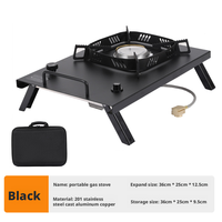 Tables pliantes d'extérieur portables IGT, table de camping tactique avec réchaud, table de repas résistante aux intempéries, cuisine de camping