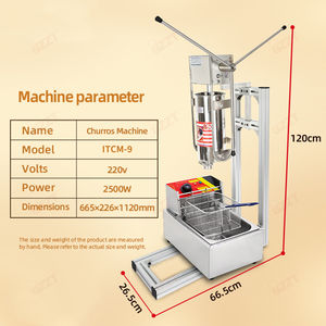 Gran oferta 5L Churros máquina <span class=keywords><strong>de</strong></span> palitos <span class=keywords><strong>de</strong></span> masa frita España máquina <span class=keywords><strong>de</strong></span> frutas latinas exprimidor manual Churros Churrera Maker con freidora <span class=keywords><strong>de</strong></span> 6L - Product Image 4