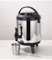 Ensemble de vaisselle de luxe en acier inoxydable 19 pièces avec tasses, couverts, chauffe-plats thermique, gourde isotherme, dîner