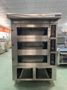 Forno a piani di alta qualità per pane con funzione vapore e piano in pietra, vassoio 400x600mm |   Forno a piani per pane - Product Image 1