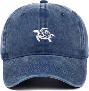 Unisex Outdoor Fashion Baseball Cap Vintage <b>Washed</b> Cotton Adjustable Headwear with Embroidered Dot Argyle Pattern Sporty Style - Product Image 6