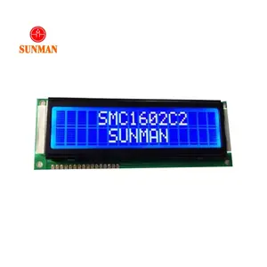 100pcs storage pin conneection negative blue screen 32 character 1602 16x2 2x16 lcd display datasheet