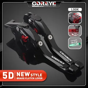 Palancas de Freno y Embrague Ajustables de Aluminio CNC para Motocicleta <span class=keywords><strong>CB500X</strong></span> 2013-<span class=keywords><strong>2023</strong></span> - Product Image 1
