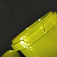 Tasse de soupe en plastique promotion logo de couleur personnalisée Offre Spéciale vente en gros 280ml avec serrure