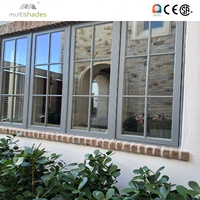 Ventana Abatible Horizontal Moderna Multishades de Alta Resistencia con Herrajes Alemanes de Acero Inoxidable, Certificación CE para Arabia Saudita