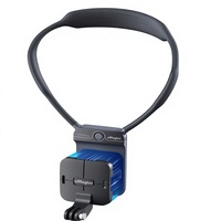 AMagisn Magnetic Invisible Hands-Free POV Neck Mount Backplate Kompatibel dengan Hero13 Insta360 untuk Osmo Pocket 4P