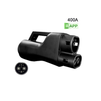 Adaptateur de charge CC pour véhicules électriques 400A GB/T vers CCS2 avec logo personnalisé et contrôle par application, pour connecter les chargeurs de véhicules électriques chinois aux véhicules électriques européens