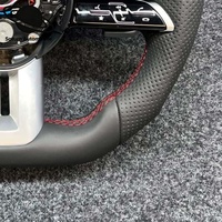 Volant de direction en cuir PU personnalisé de luxe pour Mercedes-Benz W204 W205 pour W212 W213 W447 W463 GLC GLA C43 C63 E63 S63 G63