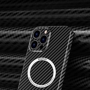 Custodia per telefono cellulare in fibra di carbonio per <span class=keywords><strong>iPhone</strong></span> <span class=keywords><strong>14</strong></span> Pro Max <span class=keywords><strong>Apple</strong></span> 13 magneti magnetici anticaduta custodia protettiva per PC - Product Image 4