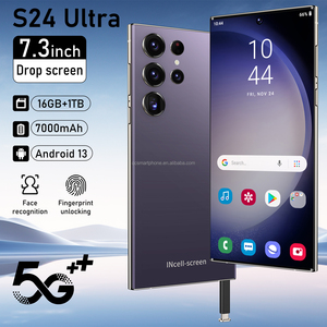 عرض مميز هاتف ذكي S24 5G 50MP + mp ثنائي سنابدراجون أوكتا كور 16GB + 1 Ultra Memory 4K شاشة ليد ميزة جديدة
