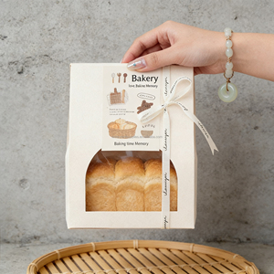 Sacs à pain en papier kraft brun bon marché, vente en gros, acceptation de la personnalisation, sacs en papier alimentaire résistants à la graisse - Product Image 2