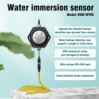Détecteur de fuite d'eau IP68, transmetteur de fuite par immersion, détecte les liquides conducteurs et isolants, prise en charge de la détection jusqu'à 1200 m avec câble.