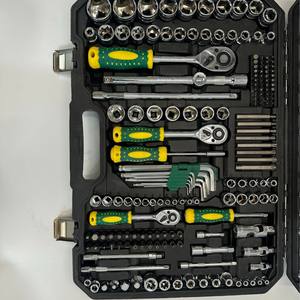 Ensemble d'outils de réparation automobile de 218 pièces, matériau CRV, jeu complet de clés à douille avec cliquet pour l'entretien - Product Image 1