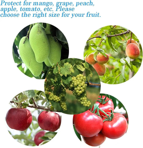 Sacs de protection pour fruits, sacs en filet avec cordon de serrage pour couvrir les fruits et légumes, sac en maille, évaluation du magasin : 4,7 (445 avis) - Product Image 5
