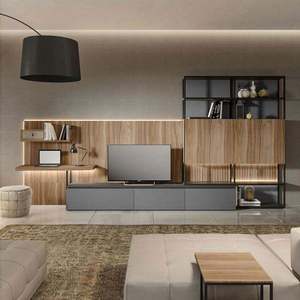 Armoire moderne à 2 portes en bois avec serrure, penderie modulaire en contreplaqué pour la maison, l'atelier, la salle de sport ou l'école - Product Image 4