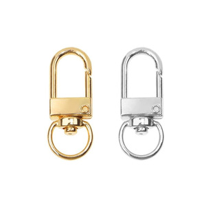 Anahtarlık <span class=keywords><strong>Metal</strong></span> Döner Klips Çinko Alaşımlı Kordon Klipsleri Kolay Bağlantı için Döner Kancalı Donanım - Product Image 1