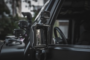 Fury 2007-2017 rétroviseur en aluminium pare-pluie avec supports de caméra de sport Jeep Wrangler JK - Product Image 6