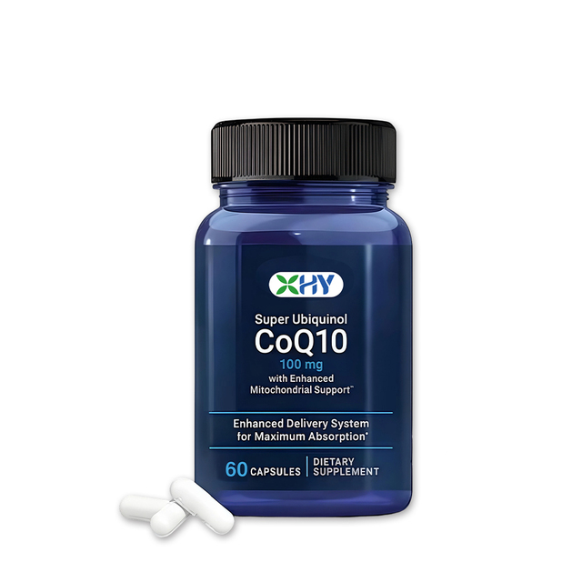 OEM Private Label  Co Enzyme Q10 Ubiquinol 100mg Capsules 60 Coenzyme Q10 Capsules