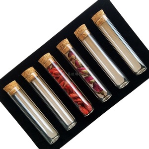 หลอดแก้วเทียนจิงขนาด 20x120 มม. พร้อมจุกไม้ก๊อกสำหรับเก็บซิการ์และเพิ่มความชื้น - Product Image 3
