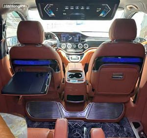 Tavolino Pieghevole di Lusso per Sedile Auto con Ricarica Wireless, Portabicchieri e Luce Ambientale, Organizer Universale per Sedili MPV e RV - Product Image 5