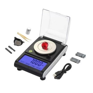 Balance de poche Veidt 50g*0.001g, mini balance numérique portable légère pour bijoux, balance précise en grammes VT-501C 50g*0 - Product Image 4