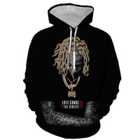 Sweat-shirts imprimés en 3D Lil Durk 2023 pour le rappeur américain star, pull à capuche imprimé, sweat-shirt oversize pour hommes, hip-hop