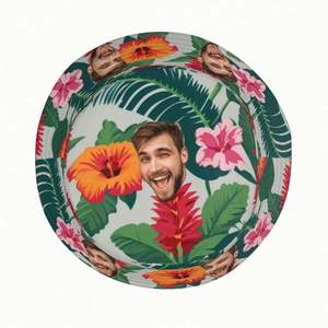 Casquette de pêcheur personnalisée pour l'été, chapeau bob personnalisé, motif feuille de dessin animé, chapeau de plage amusant pour hommes et femmes, créez votre propre photo - Product Image 3