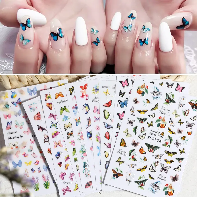 Custom 3d Nail Wraps Beauty Sticker Nail Sticker Art Nail Decoration Sticker