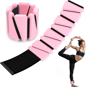 Pesas de Silicona Ajustables de 2 lb para Tobillos y Muñecas, Equipo de Pilates para Gimnasio y Ejercicios en Casa, Pulseras y Tobilleras con Peso de Silicona para Mujer - Product Image 1