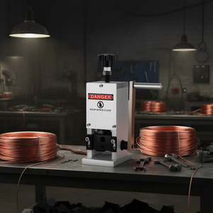 Machine à dénuder les fils manuelle 0,06-0,98 pouces, à manivelle, en aluminium, pour équipement de fabrication de câbles - Product Image 2