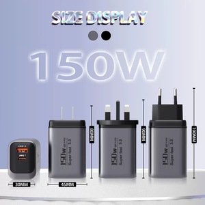 Adaptador <span class=keywords><strong>USB</strong></span>-C de 150W, Cargador Rápido <span class=keywords><strong>USB</strong></span> Tipo C PD, Carga Rápida 3.0, Cargador de Teléfono Móvil, Adaptador de Pared de 150W - Product Image 3